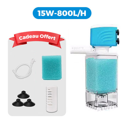 🐠 60% DE RÉDUCTION ! 💦 Filtre Aquarium Automatique - Élimine les Déchets et Mantient l'Eau Claire, Silencieux et Économique 🌊📦