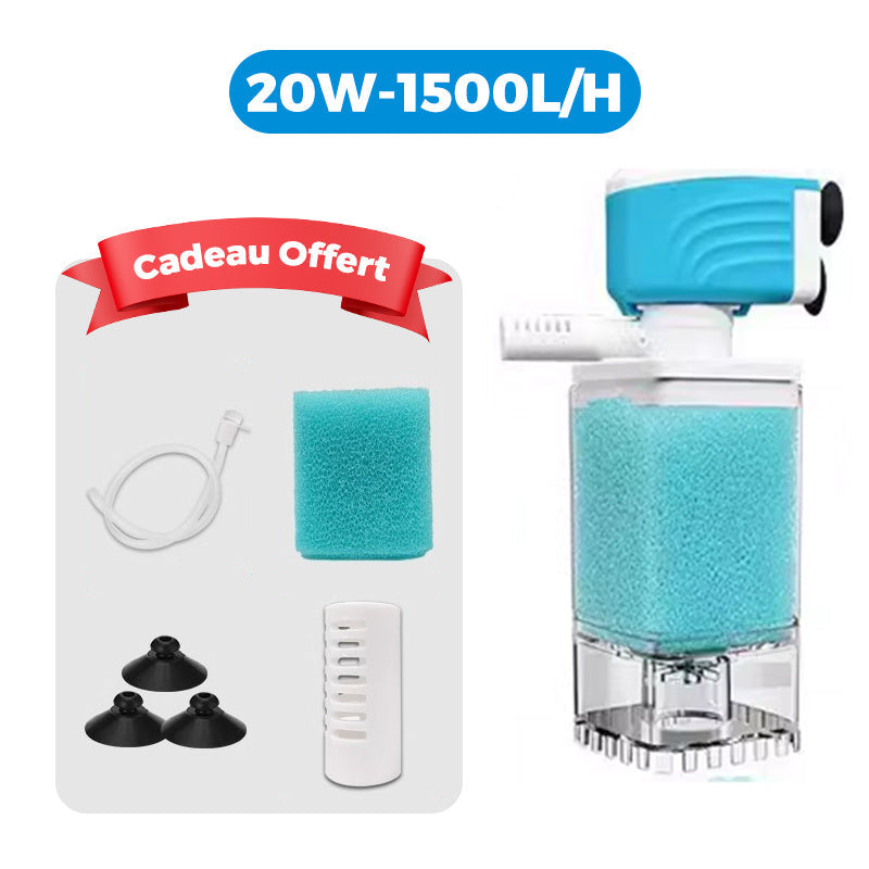 🐠 60% DE RÉDUCTION ! 💦 Filtre Aquarium Automatique - Élimine les Déchets et Mantient l'Eau Claire, Silencieux et Économique 🌊📦