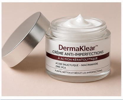 DermaKlear™ Crème Anti-Imperfections | Technologie Kératolytique Pure Peau nette en 7 minutes