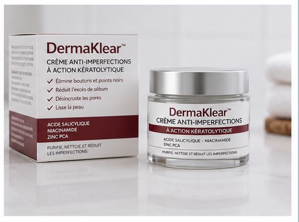DermaKlear™ Crème Anti-Imperfections | Technologie Kératolytique Pure — Peau nette en 7 minutes