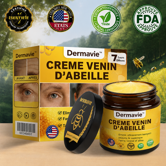 Dermavie™ Crème Venin d’Abeille Anti-Âge | Lift intense & éclat en 7 jours