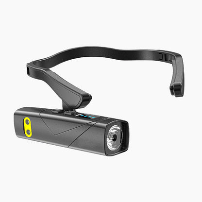 📢📢50 % de réduction !!!🎅Lampe frontale LED ultra-légère à porter sur l’oreille : 5 modes, détection gestuelle & batterie intelligente ! 💡🏃‍♂️